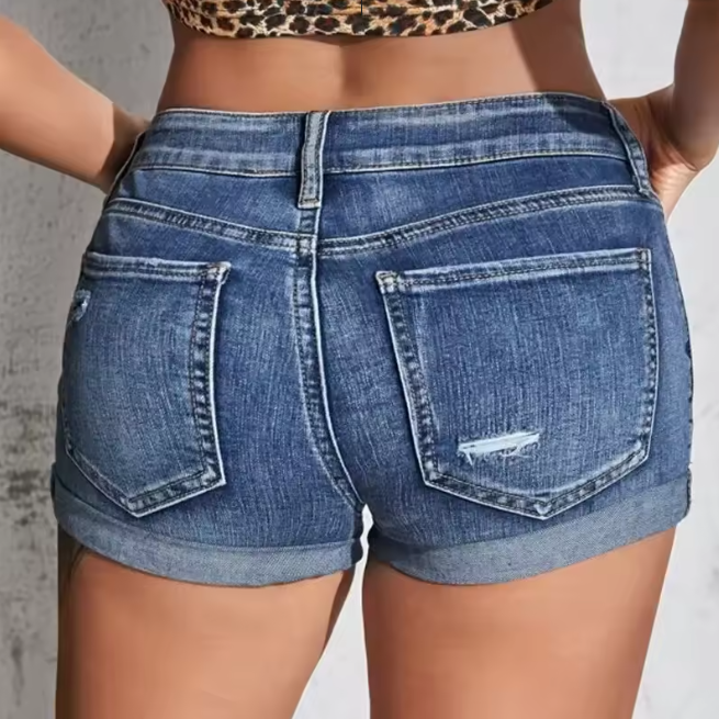 Women's Denim Shorts - Image 2
